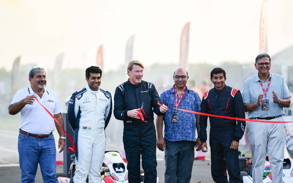 Former F1 champion Mika Hakkinen inaugurates India's first CIK-certified karting circuit near Chenna