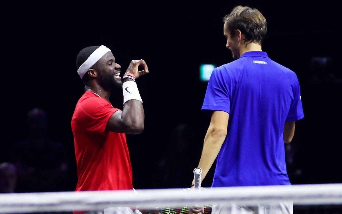 Laver Cup: Tiafoe upsets Medvedev, Alcaraz pulls Team Europe level with Team World