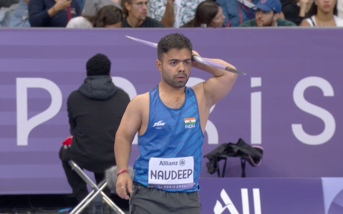 Paris Paralympics: Navdeep's medal upgraded to gold in Men's Javelin F41