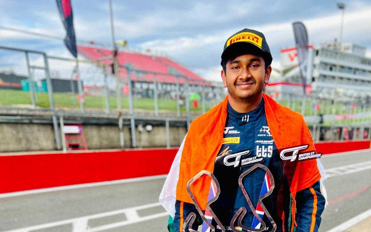 Sai Sanjay teams up with Callum Davies for a stunning podium position in British GT Championship's G