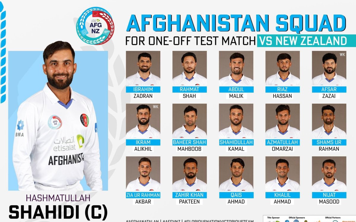 Three Uncapped Players In Afghanistan s Squad For Test Against New Zealand