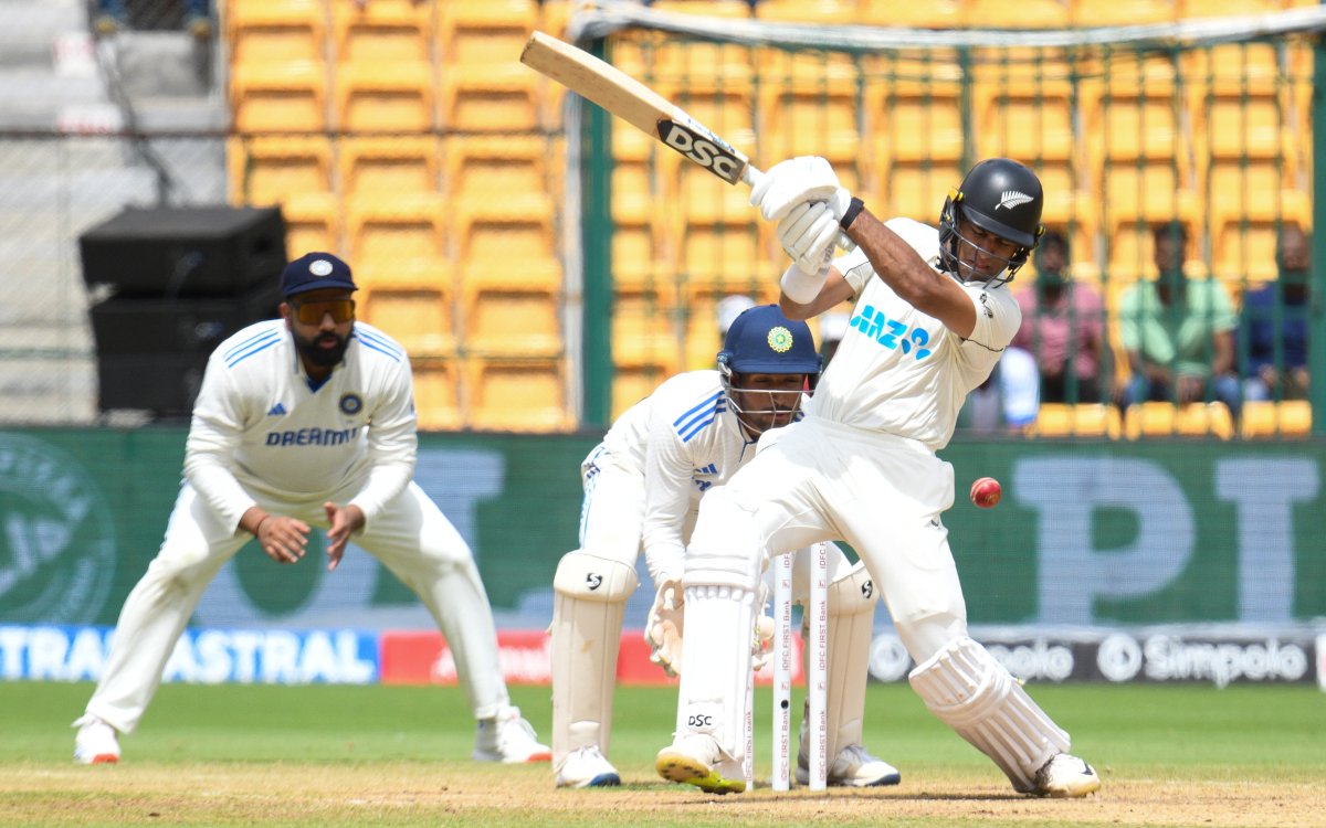 1st Test: Young, Ravindra star in NZ's first Test win in India since 1988