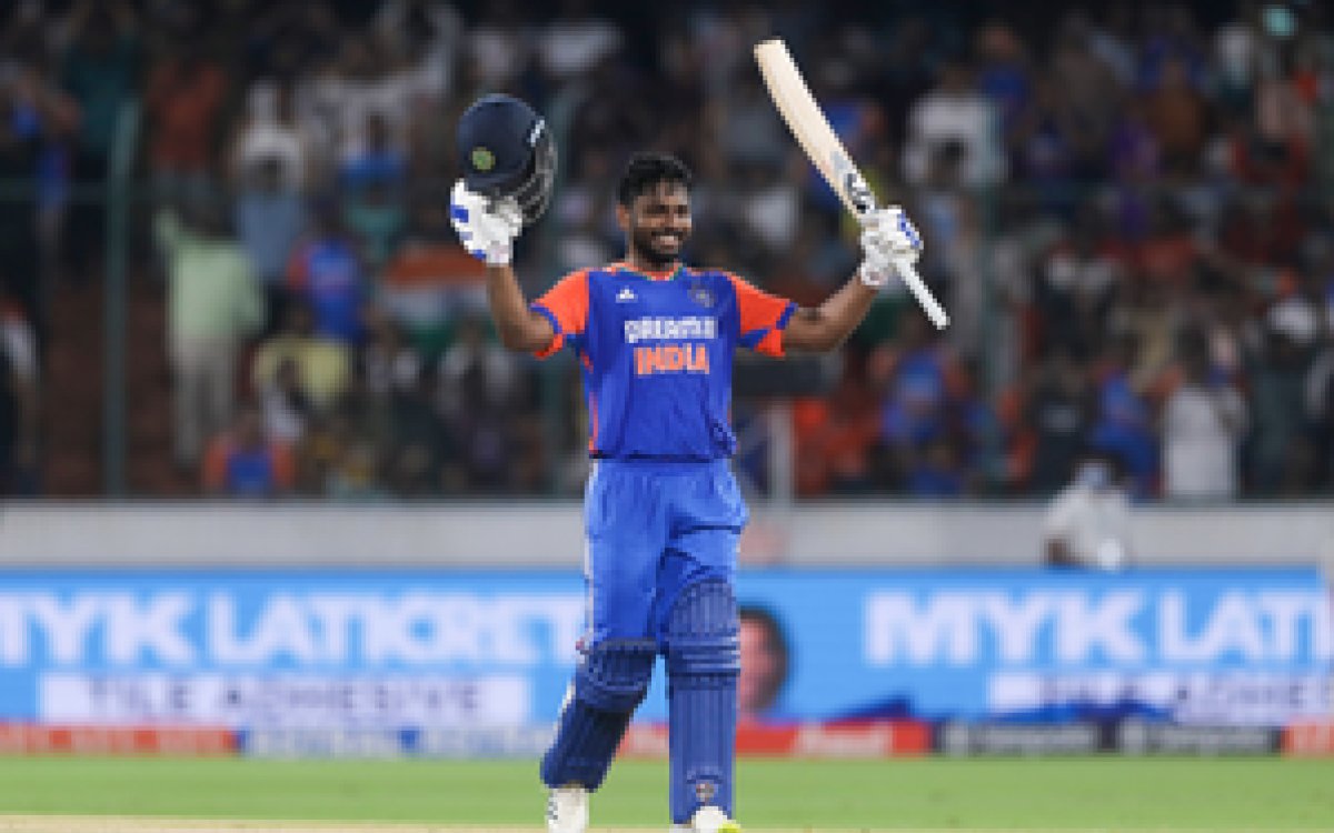 3rd T20I: Samson hits maiden ton as India set new records with series sweep of Bangladesh (ld)