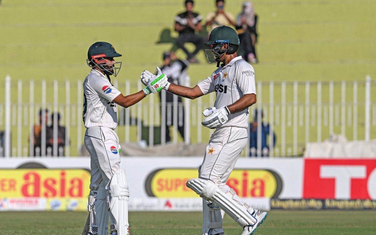 3rd Test: Pakistan seize control in Rawalpindi with Saud Shakeel's grit and spin attack