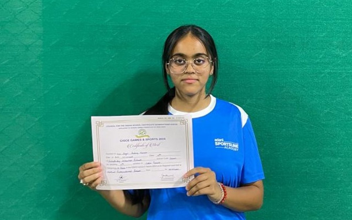 Adani Sportsline Academy s Tennis Star Angel Morera Selected For CISCE National Games