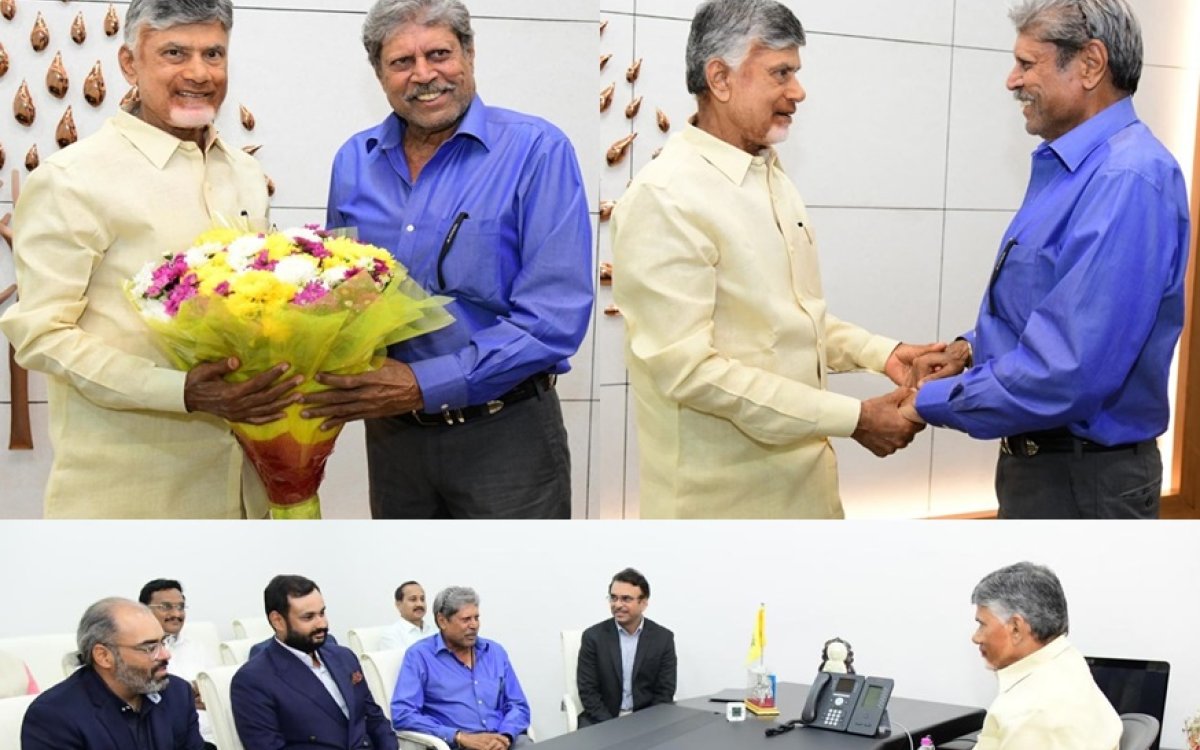 Chandrababu Naidu meets Kapil Dev; discusses proposed golf course clubs