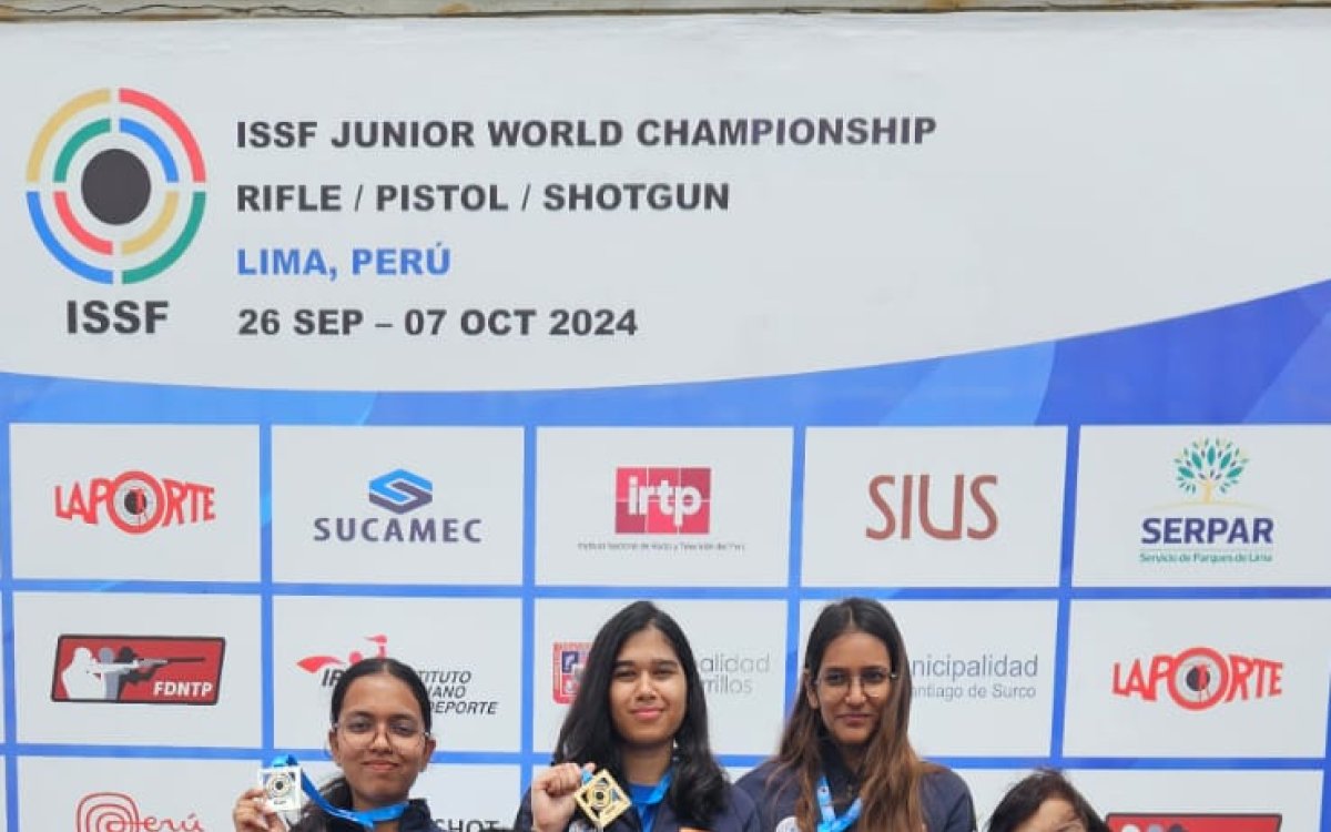 Divanshi wins second gold as India sweep women's 25m standard pistol at Lima Junior Worlds