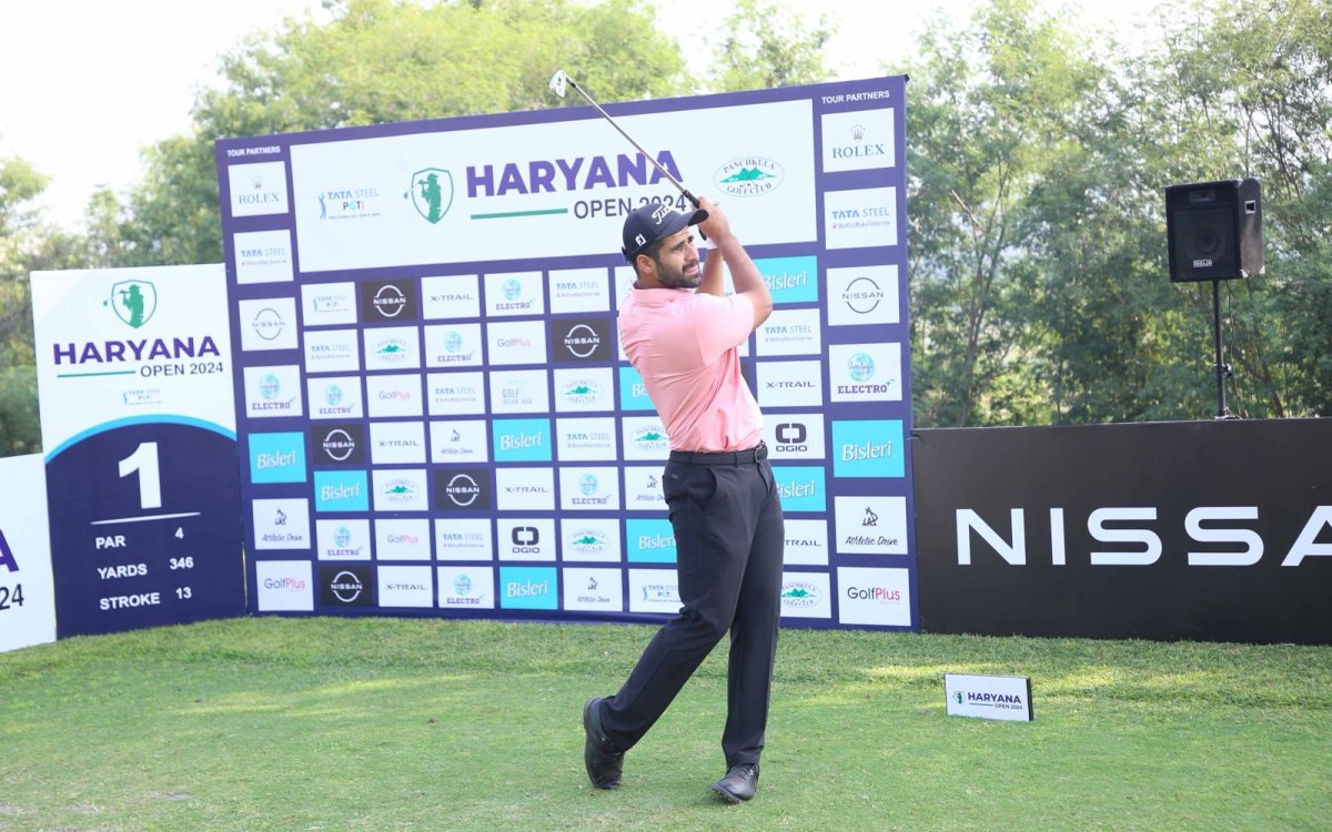 Golf: Pukhraj Singh Gill produces day’s best of 63 to storm into halfway lead at Haryana Open