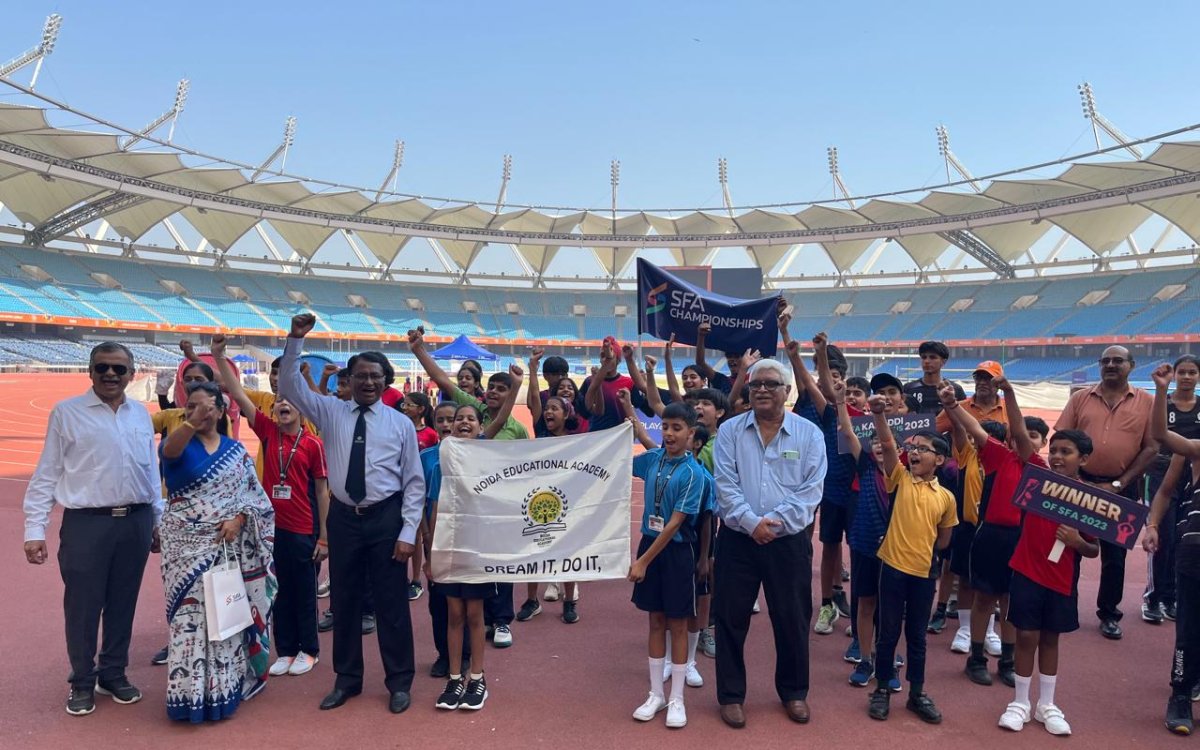 Hockey Legends Flag Off 2024 SFA Championship Delhi At Jawaharlal Nehru Stadium