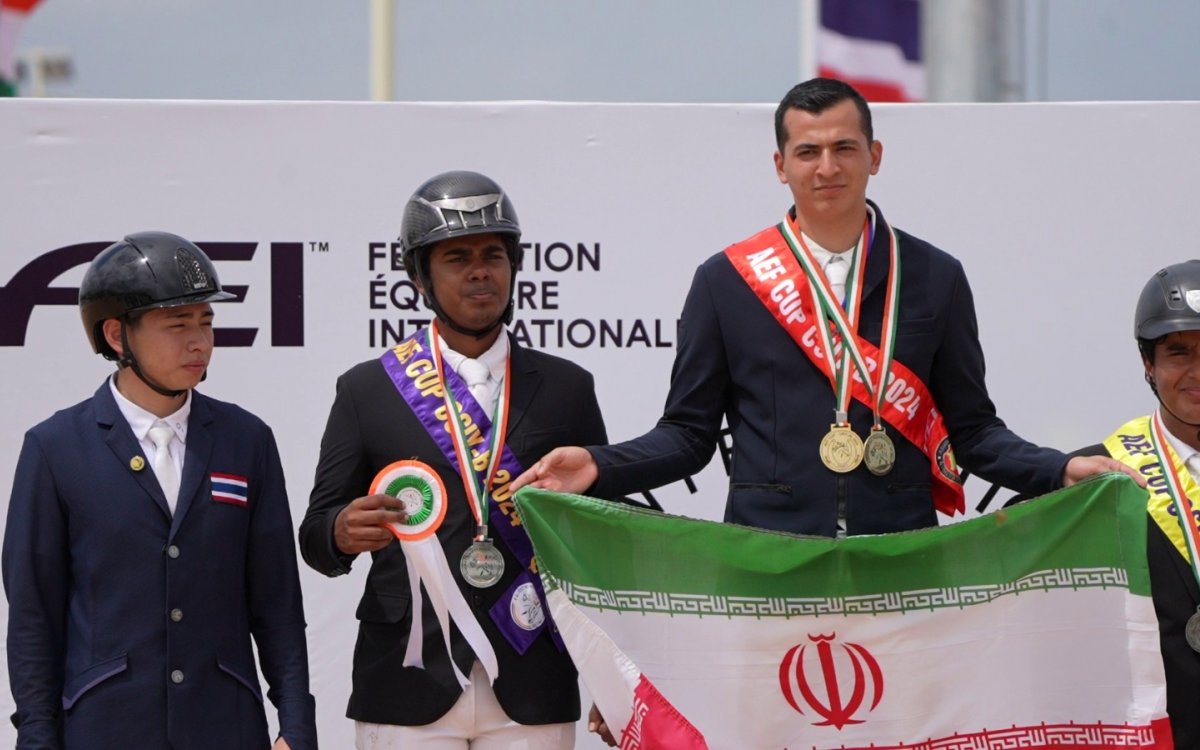 India clinches double podium as Iran tops AEF Cup CSIY-B overall standings