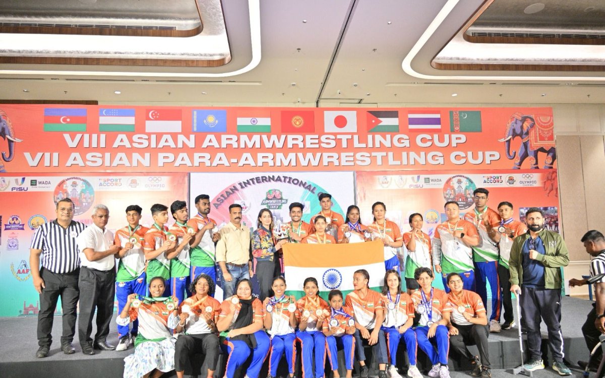 India finish runners-up in Asian ArmWrestling Cup 2024 with 223 medals