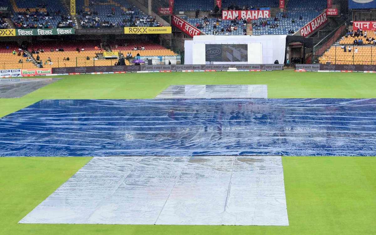 INDvNZ, 1st Test: Day 1 Play Called Off Due To Rain In Bengaluru