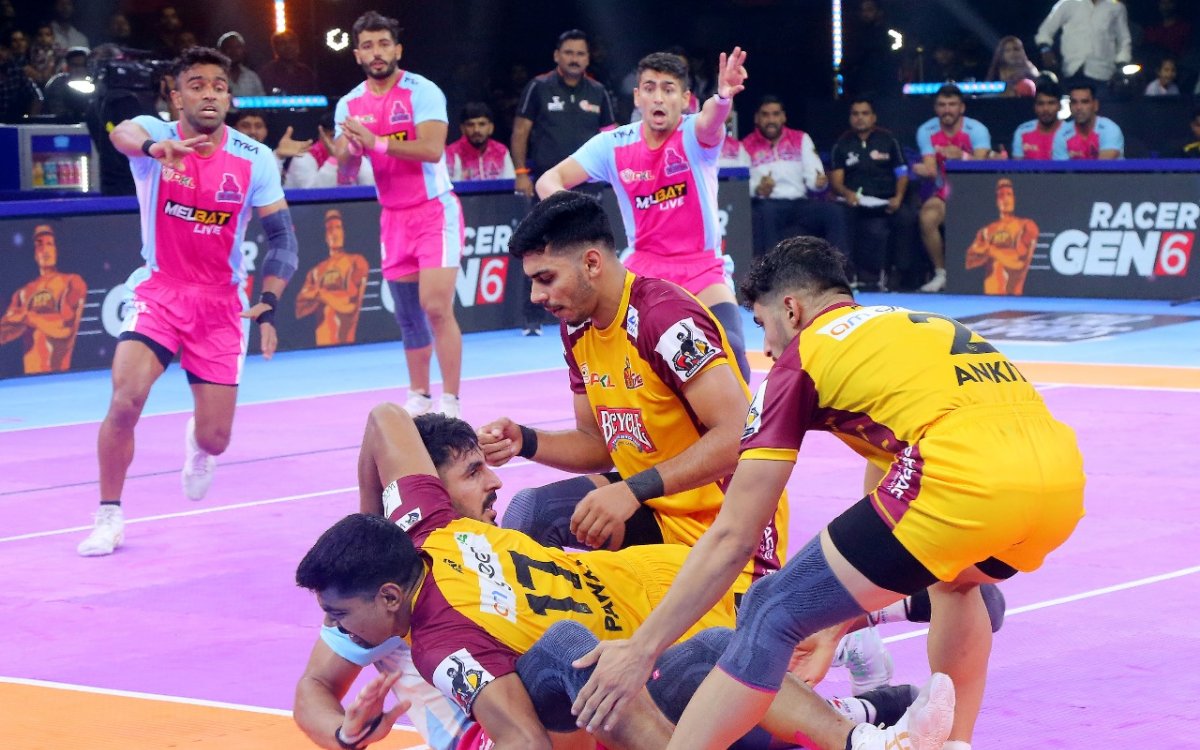 PKL Season 11: Outstanding Arjun Deshwal leads Jaipur Pink Panthers to huge win over Telugu Titans