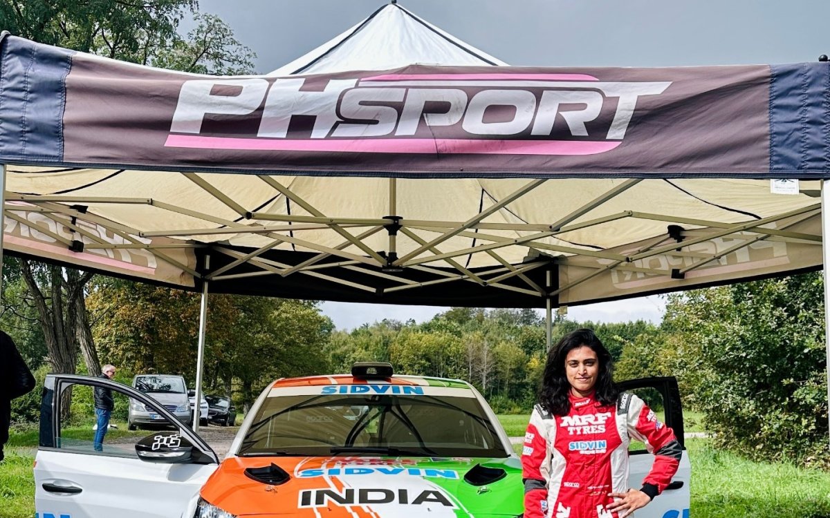 Pragathi Gowda finishes on top of podium in Rallye Montbeliard