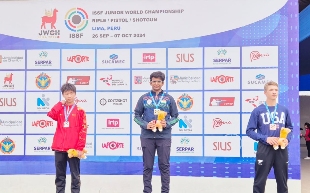 Shooting: Parth Rakesh Mane Bags Double Gold At Lima Junior Worlds