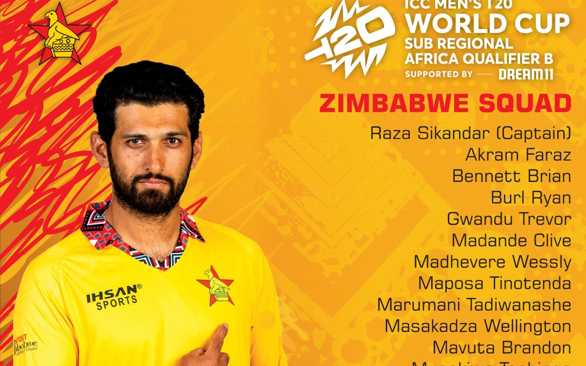 Zimbabwe name two uncapped players in squad for Men's T20 WC regional qualifier