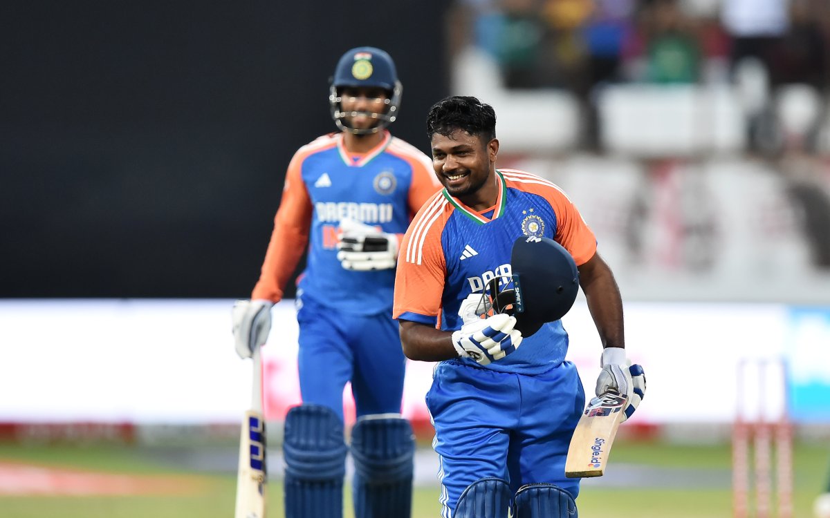 1st T20I: Scintillating Samson Scores Back-to-back Tons As India Soar To 202 Vs South Africa