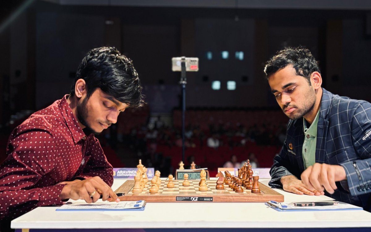 Chennai Grand Masters 2024: GM Aravindh Chithambaram inflicts first defeat of the tournament on Arju