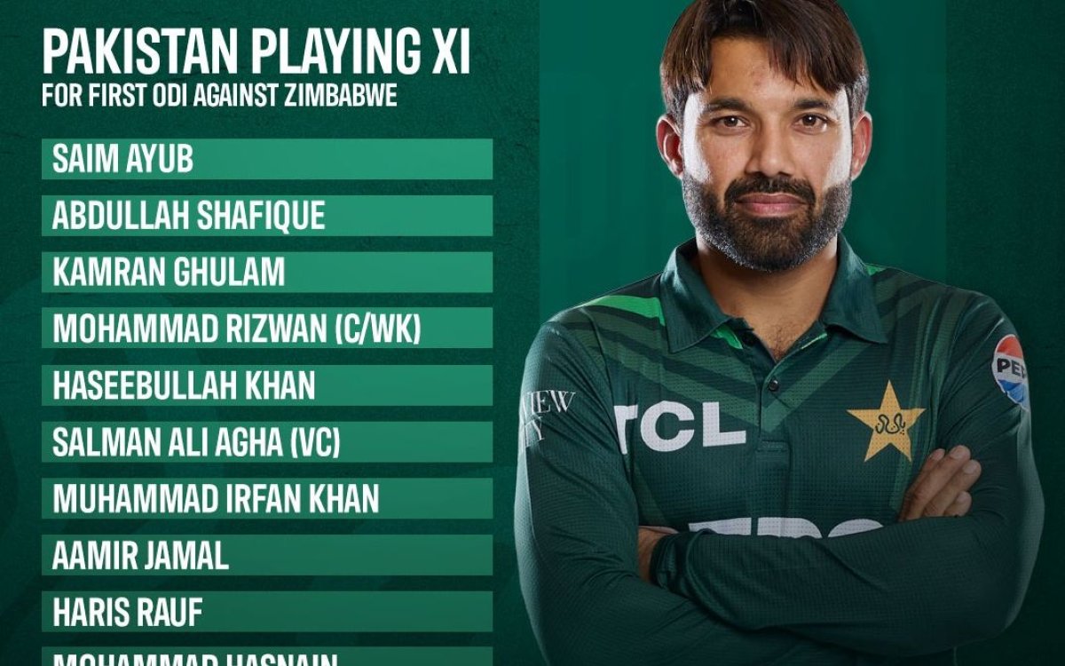 Pakistan Pick Three Debutants For The ODI Series Opener In Zimbabwe