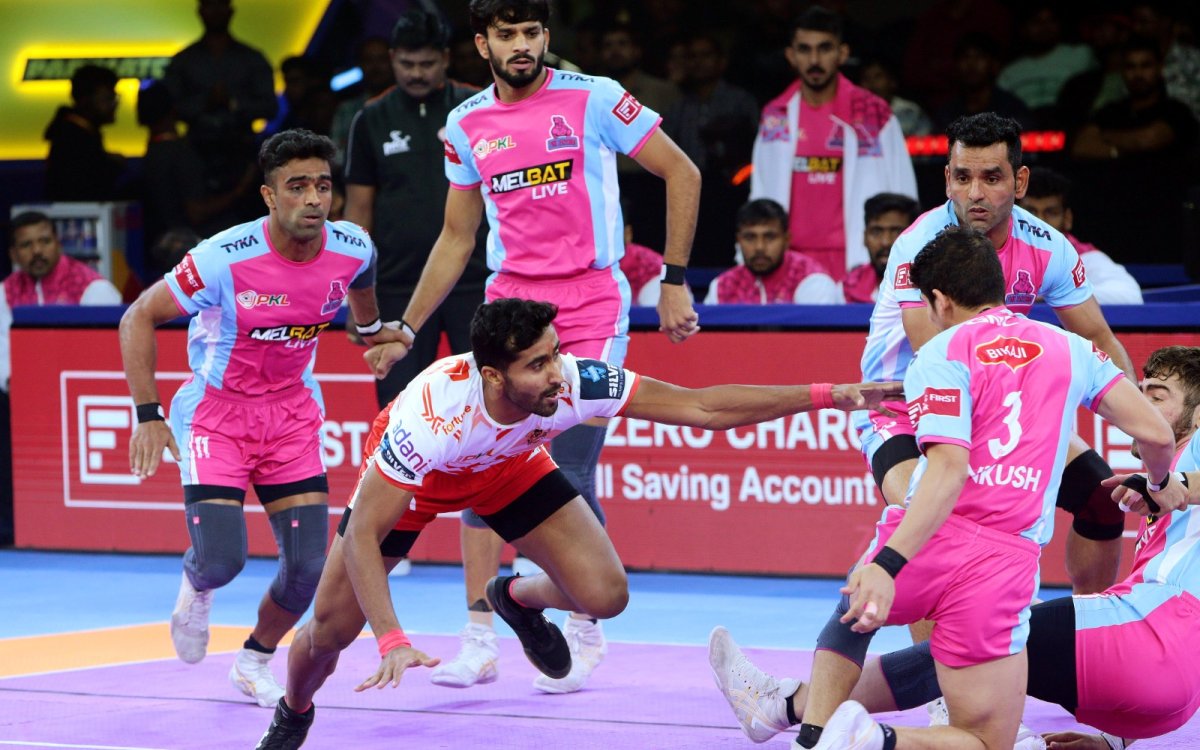 PKL Season 11: Complete team performance helps Jaipur Pink Panthers overcome Gujarat Giants