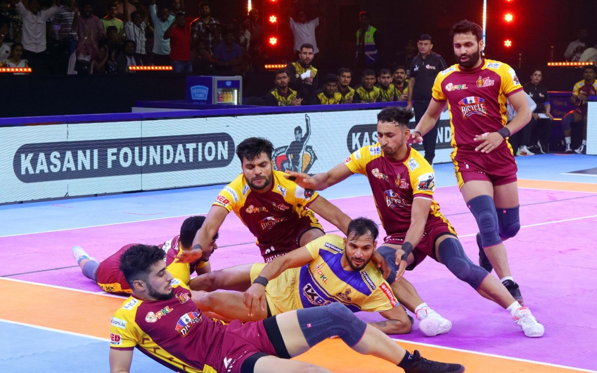 PKL Season 11: Pawan Sehrawat Leads Telugu Titans To Third-straight Win