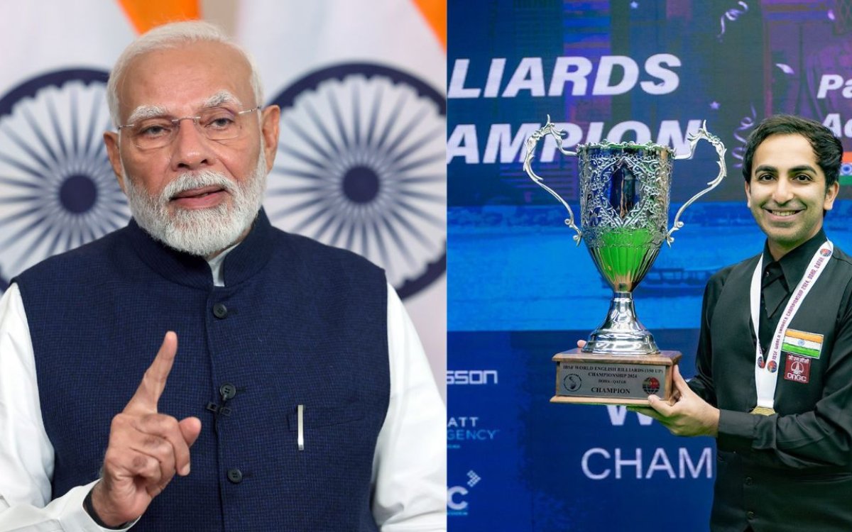 PM Modi Hails Pankaj Advani s  phenomenal Accomplishment  In World Billiards Championships