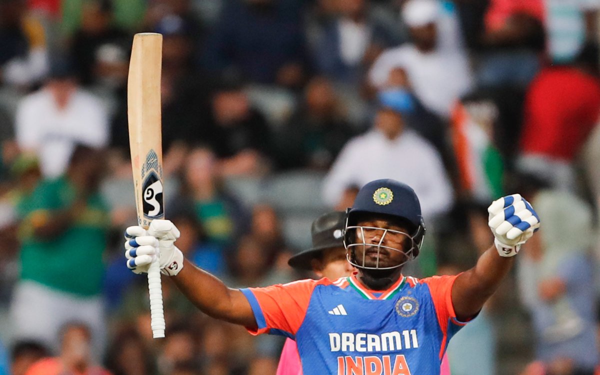 Sanju Samson becomes first batter to score three T20I centuries in a calendar year