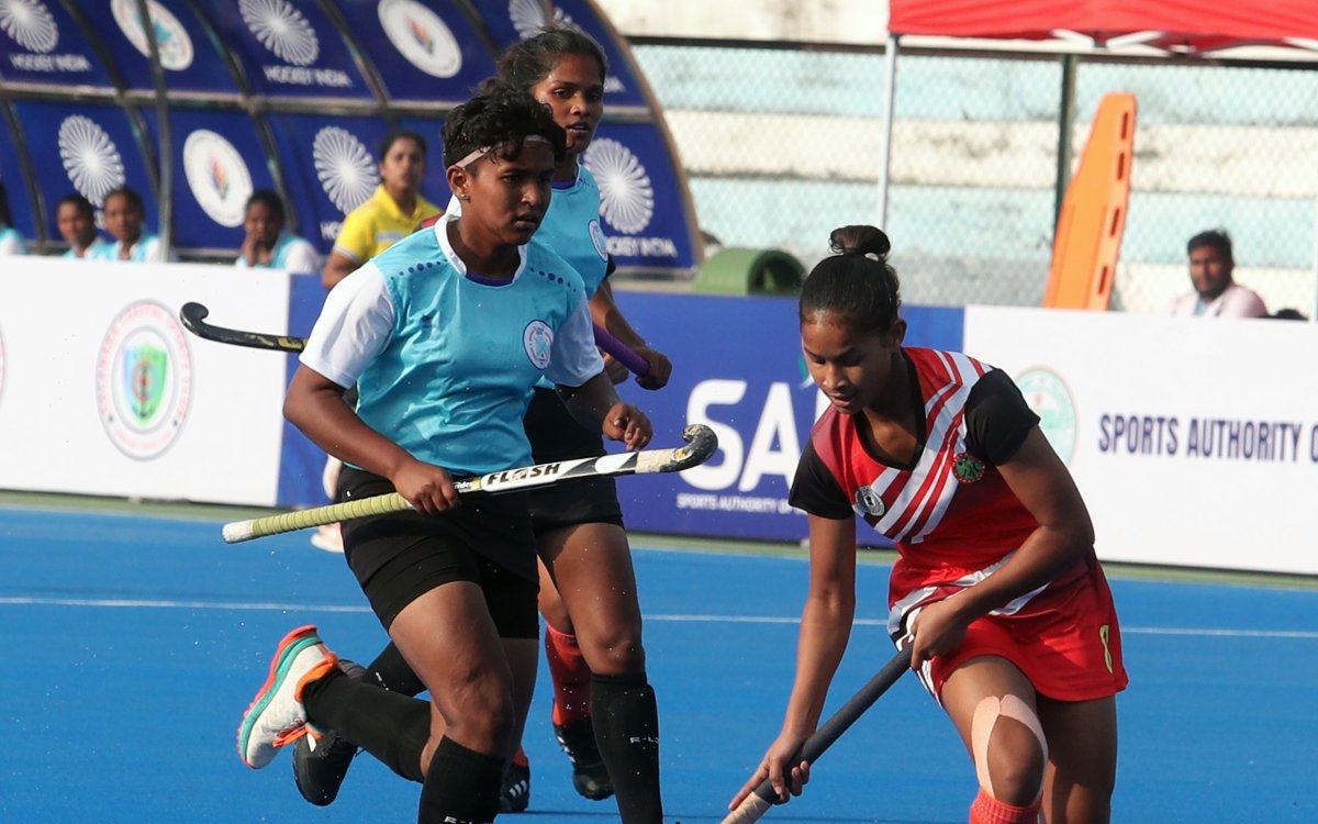 Sub-jr Women s National Hockey: Jharkhand, Odisha, U.P., Maharashtra, M.P. Delhi Start With Wins