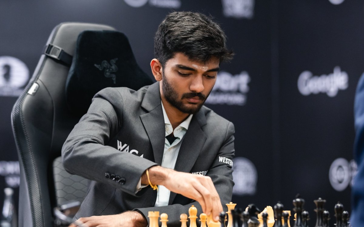 World Chess Championship: Gukesh back on level terms as Ding Liren loses on time in third game