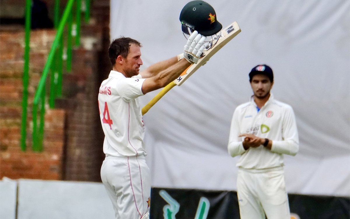 1st Test: Sean Williams' century takes Zimbabwe to 363/4 against Afghanistan on Day 1