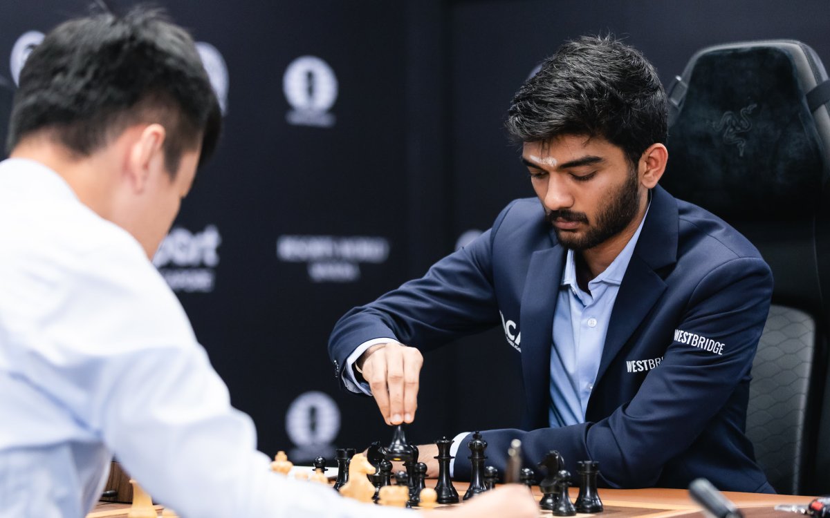 FIDE World Chess Championship: Gukesh Fails To Convert Chances From White, Plays Sixth Straight Draw Vs Ding Liren