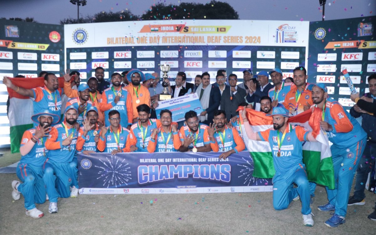 Indian deaf cricket team completes 5-0 clean sweep of Sri Lanka