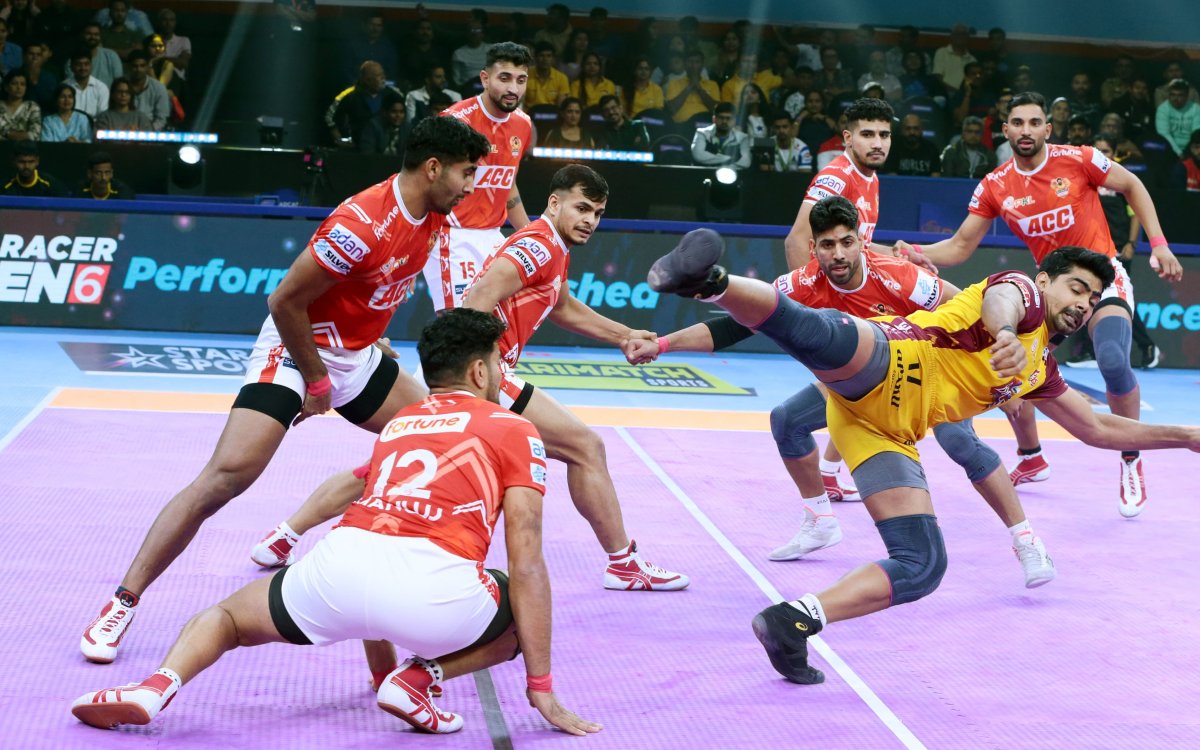 PKL 11: Sehrawat helps Telugu Titans beat Gujarat Giants; inch closer to playoff spot