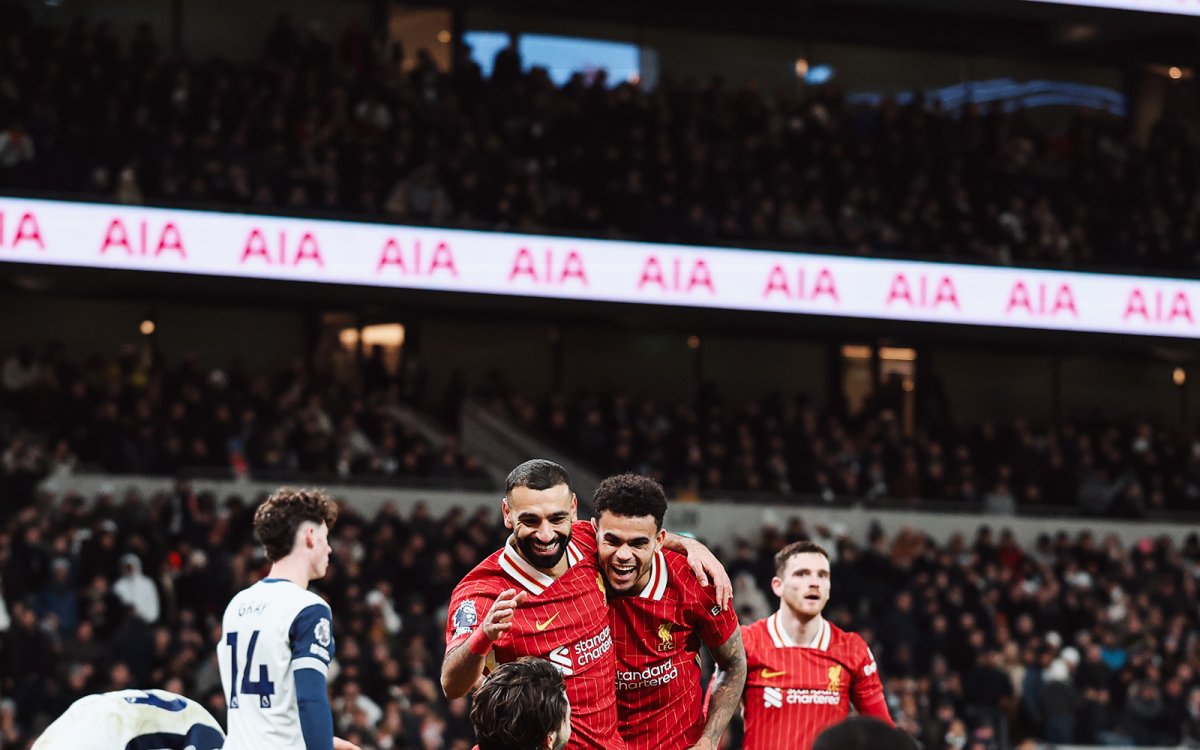 PL: Salah, Diaz Brace Seal Liverpool’s Emphatic 6-3 Victory Over Spurs