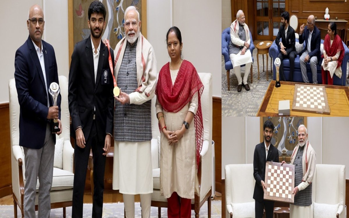 PM Modi Meets World Chess Champion D. Gukesh, Calls Him  India s Pride