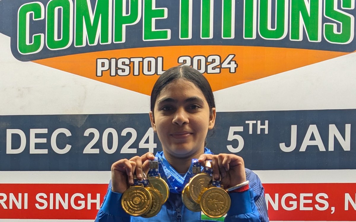 Shooting Nationals: Haryana teenager Suruchi stars with triple gold in women’s air pistol