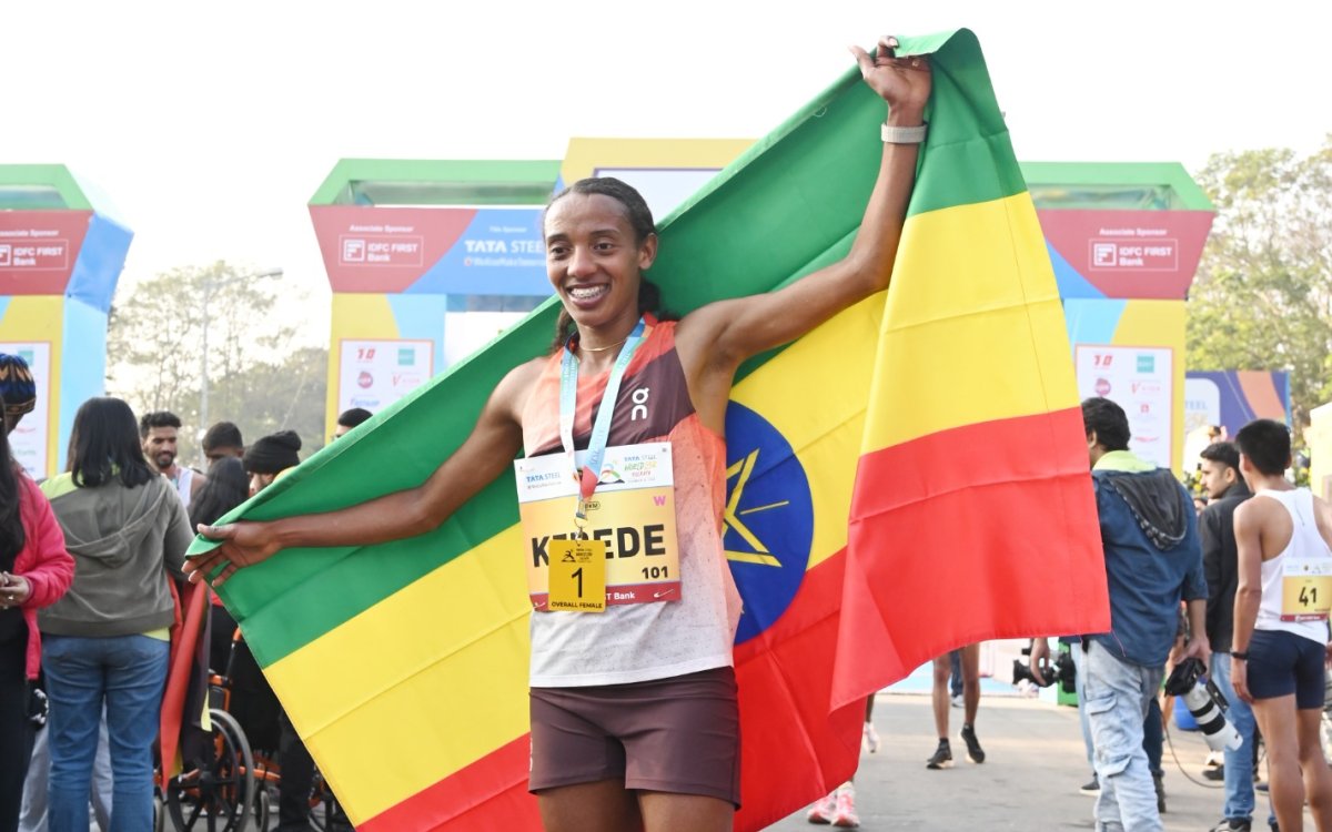 Sutume, Kissa Win World 25K Kolkata; India s Gulveer Makes Course Record