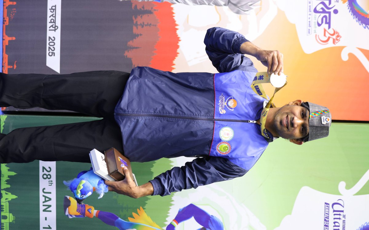 38th National Games: Vijay Kumar equals National Record in 55kg weightlifting