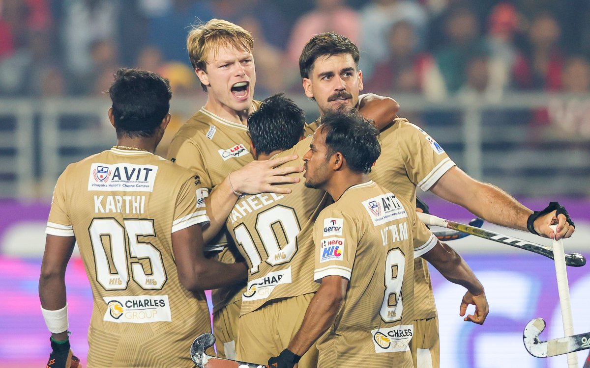 HIL 2024-25: Tamil Nadu Dragons Beat UP Rudras To Seal Last Semifinal Spot