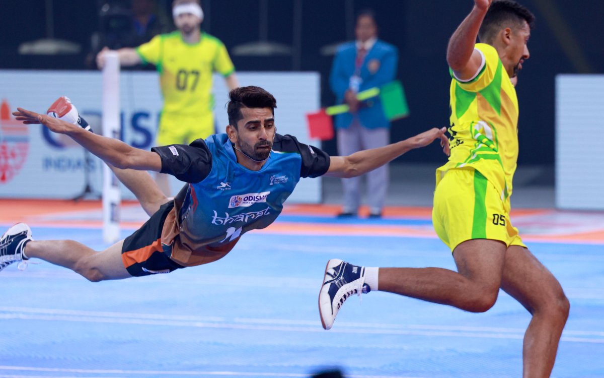 Kho Kho World Cup: India men outclass Brazil, move closer to knockout stage