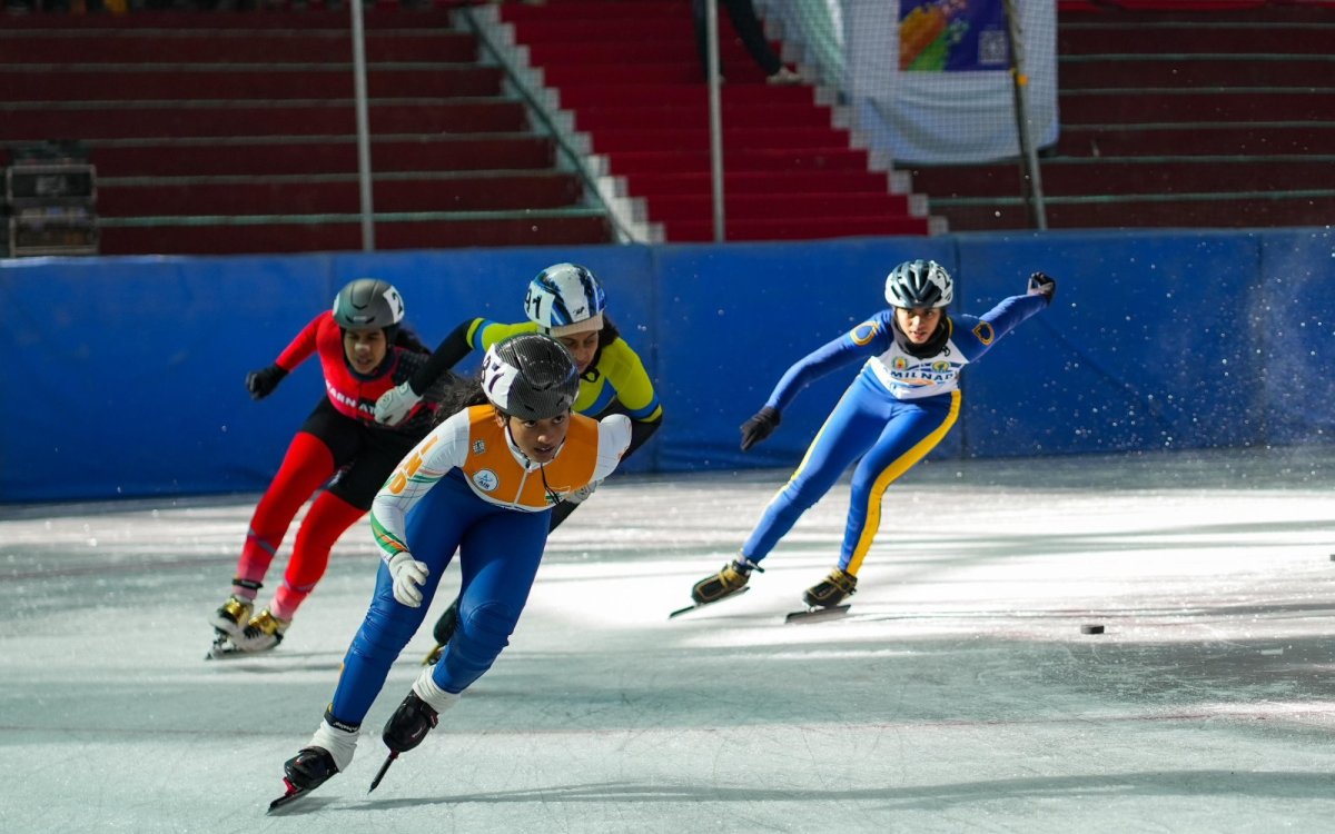 KIWG 2025: Telangana’s Nayana Sri skates to gold in women’s 500m short track