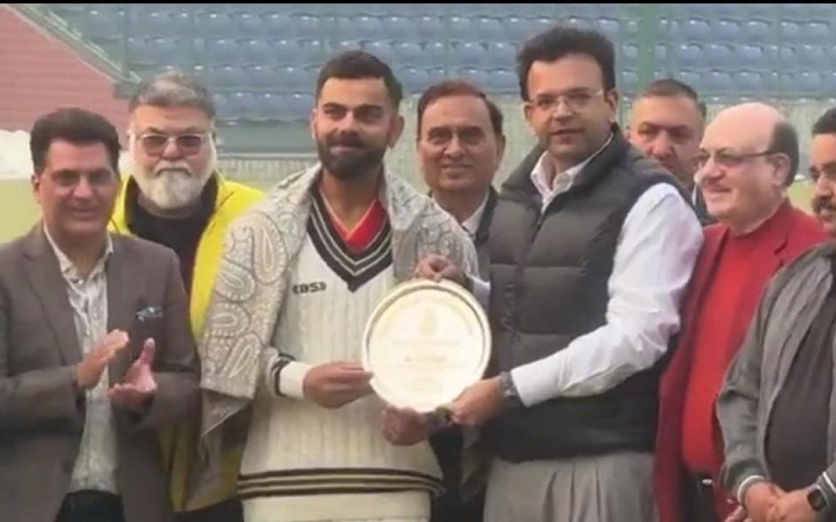 Ranji Trophy: Virat Kohli felicitated by DDCA for playing 100 Test matches for India