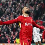 Salah 'happy and proud' after scoring 50 European goals for Liverpool