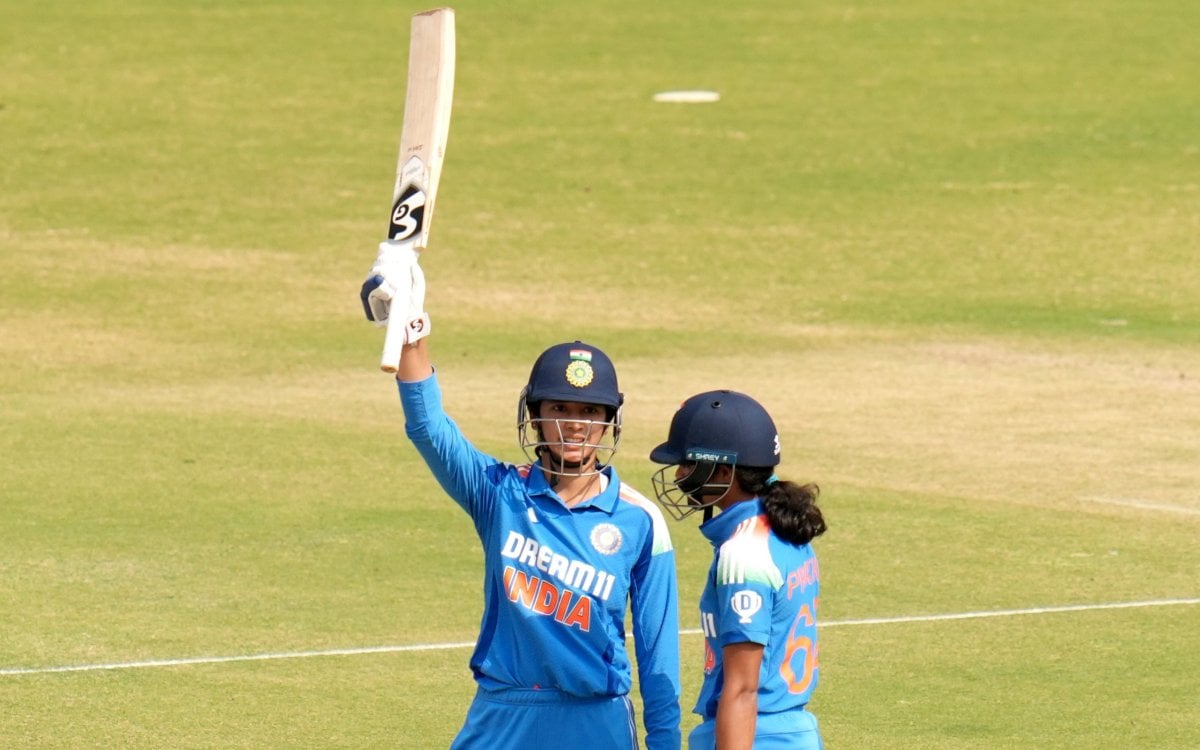 Smriti Mandhana smashes fastest ODI ton by an Indian women’s batter in Rajkot