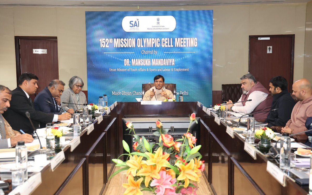 Union Sports Minister Dr. Mandaviya chairs meeting to begin preparations for 2028 Olympics