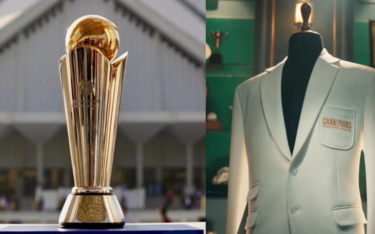 Wasim Akram unveils iconic white jacket for ICC Champions Trophy 2025