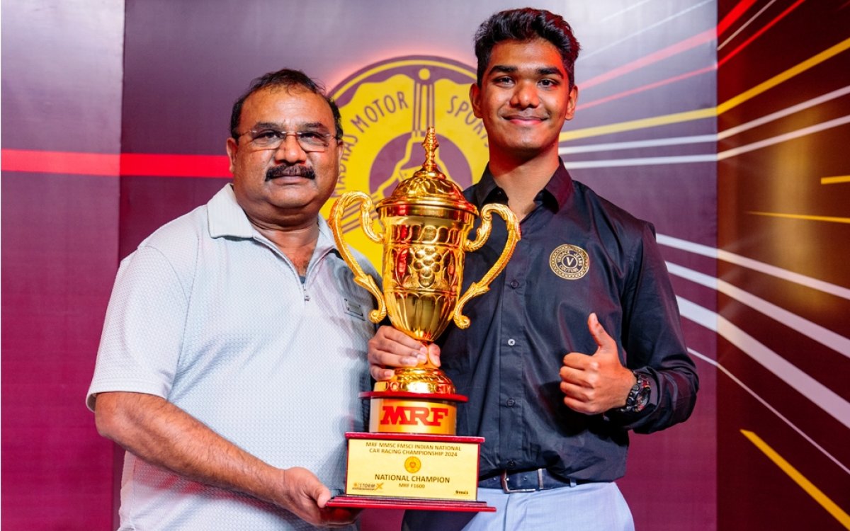 Abhay Mohan Feted For Winning Title In His First Formula Racing Season