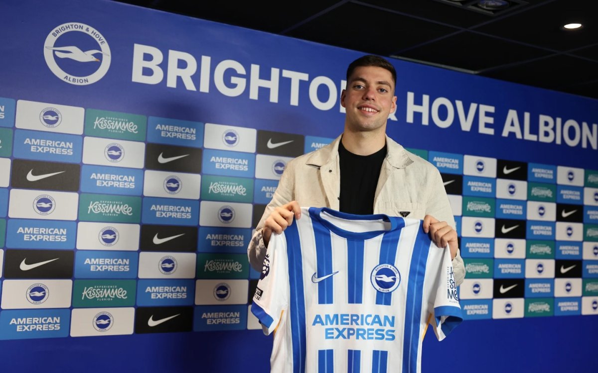 Brighton sign Stefanos Tzimas until 2030, Greek forward to remain at FC Nuremburg on loan