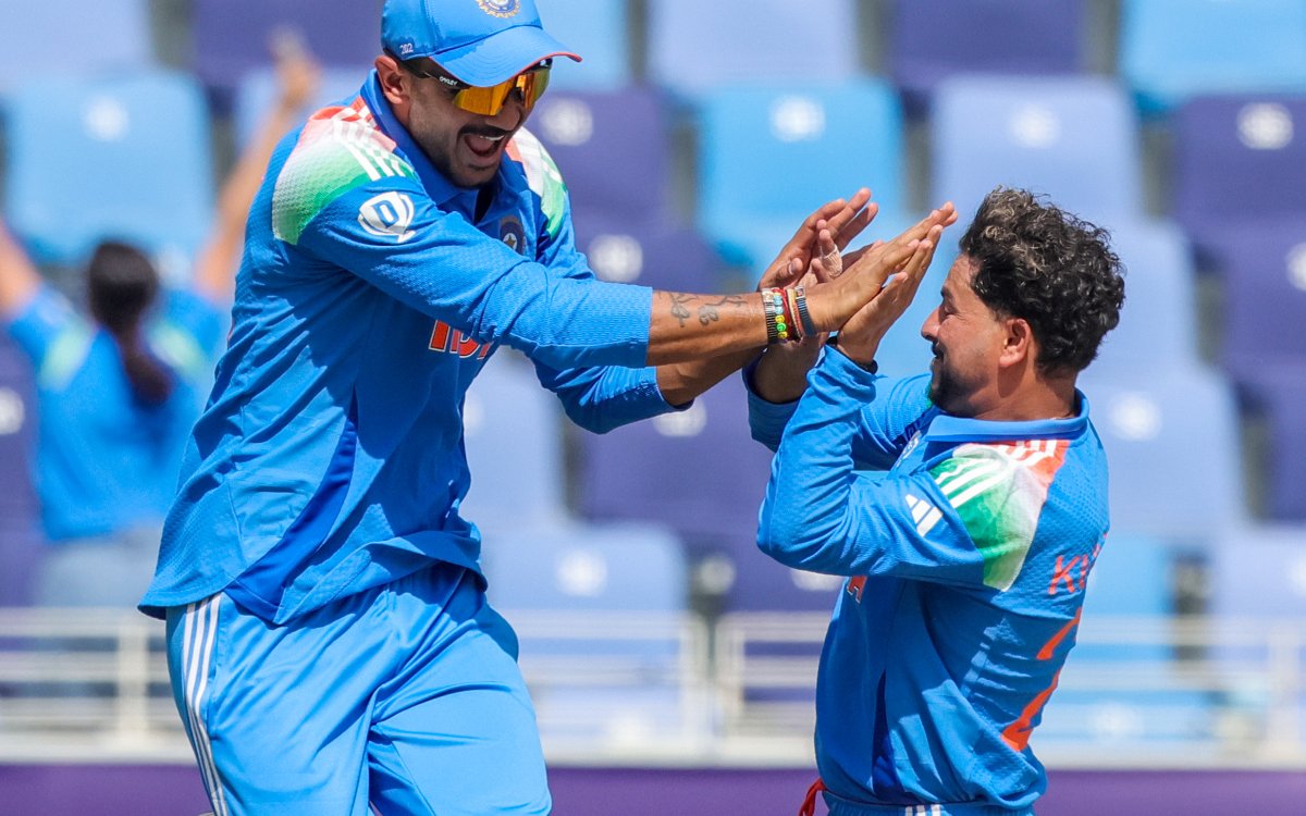 Champions Trophy: Kuldeep and Hardik shine as India bowl out Pakistan for 241