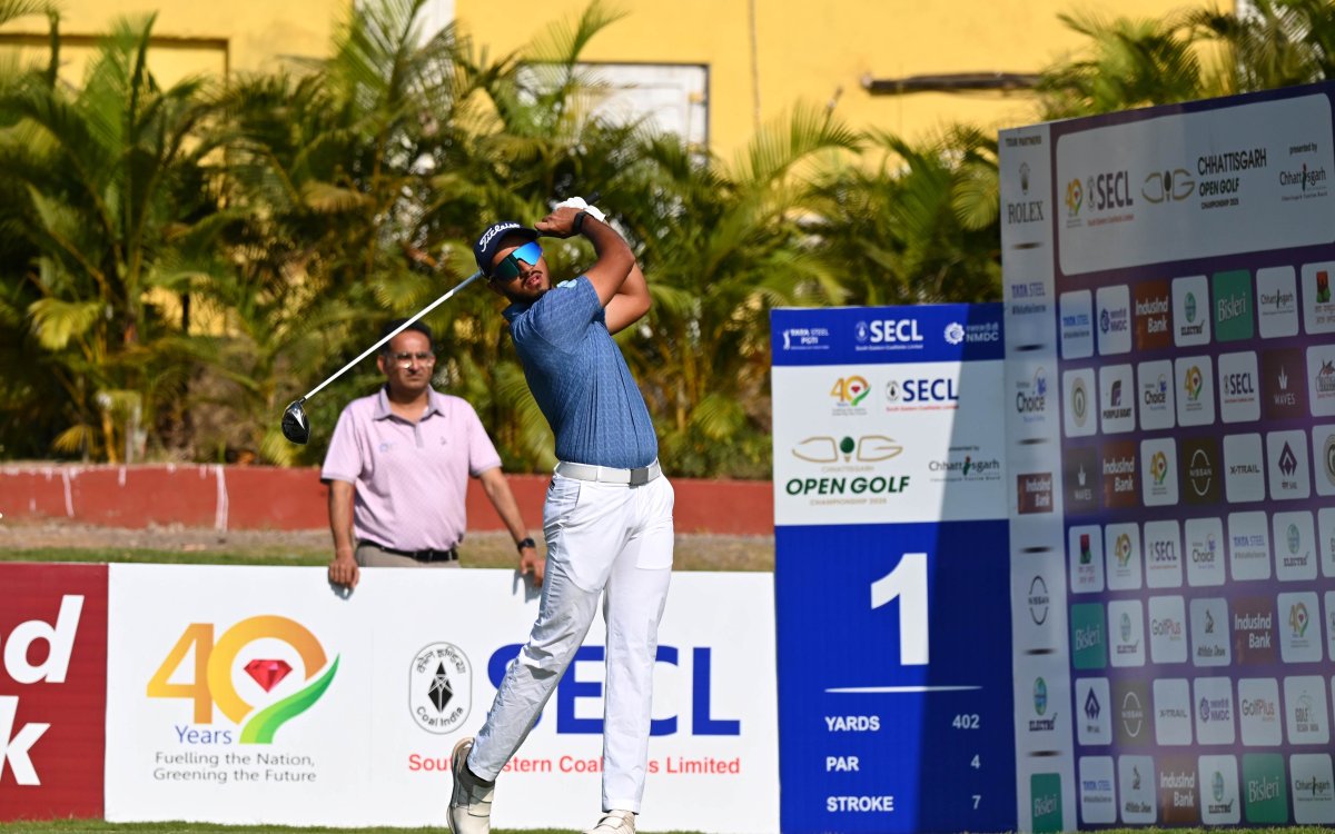 Chhattisgarh Open Golf: Shaurya Bhattacharya Moves Five Shots Clear At The Top With Fiery 61